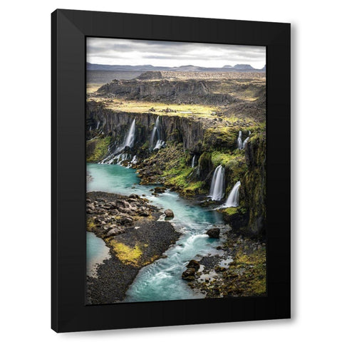 Valley of Tears I Black Modern Wood Framed Art Print with Double Matting by Head, Danny