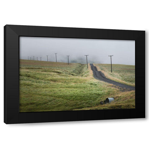 Lonely Road Black Modern Wood Framed Art Print by Head, Danny