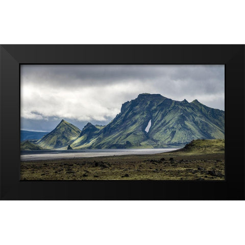Highland View II Black Modern Wood Framed Art Print by Head, Danny