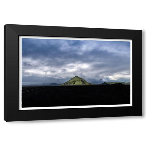 Maelifell Black Modern Wood Framed Art Print with Double Matting by Head, Danny