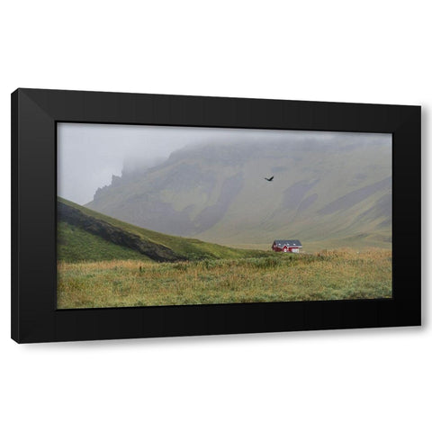 Flying High Black Modern Wood Framed Art Print by Head, Danny