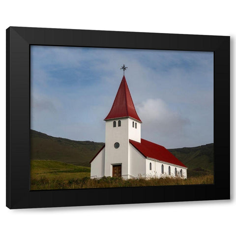 Church at Vik I Black Modern Wood Framed Art Print by Head, Danny