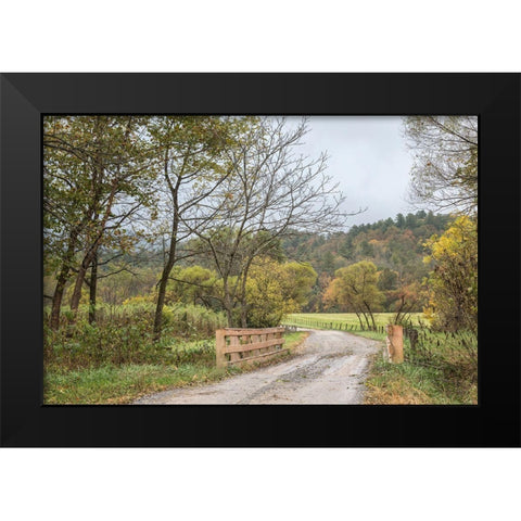 Cove Crossing Black Modern Wood Framed Art Print by Head, Danny