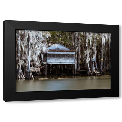 The Tea House Black Modern Wood Framed Art Print by Head, Danny