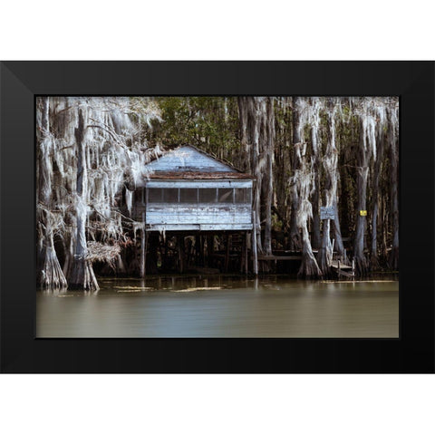 The Tea House Black Modern Wood Framed Art Print by Head, Danny