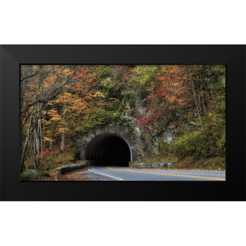 Into the Mountain Black Modern Wood Framed Art Print by Head, Danny