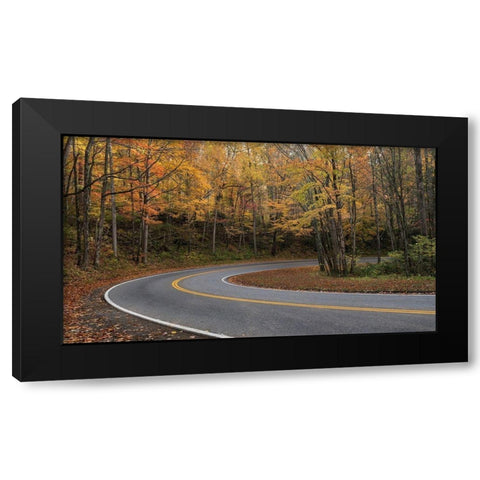 Mountain Loop Black Modern Wood Framed Art Print by Head, Danny