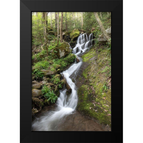 Woven Silk II Black Modern Wood Framed Art Print by Head, Danny