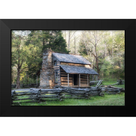 The Cabin I Black Modern Wood Framed Art Print by Head, Danny