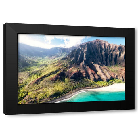 Northshore I Black Modern Wood Framed Art Print by Head, Danny