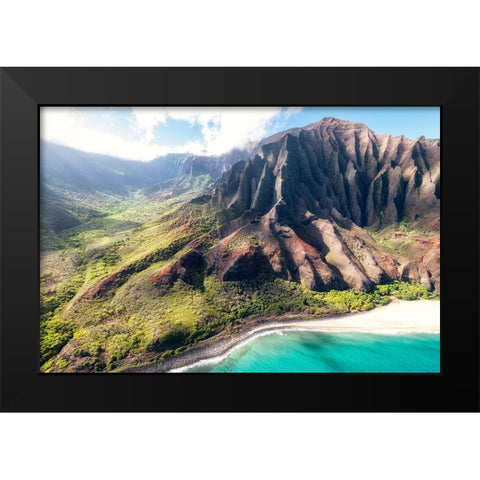 Northshore I Black Modern Wood Framed Art Print by Head, Danny