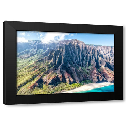 Northshore II Black Modern Wood Framed Art Print by Head, Danny