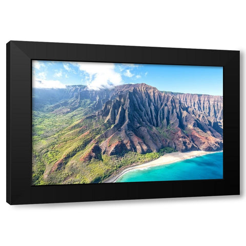 Northshore III Black Modern Wood Framed Art Print by Head, Danny