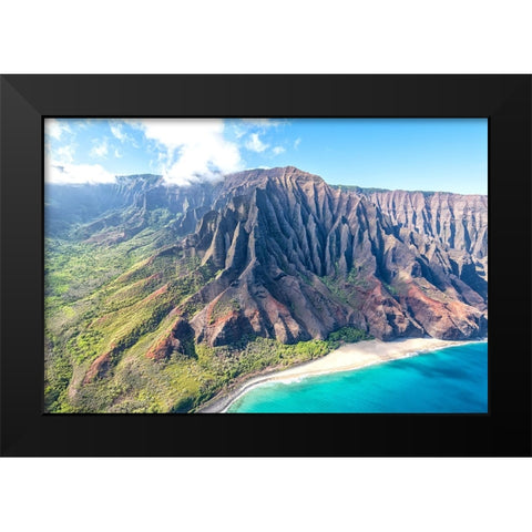 Northshore III Black Modern Wood Framed Art Print by Head, Danny