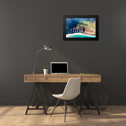 Northshore IV Black Modern Wood Framed Art Print by Head, Danny