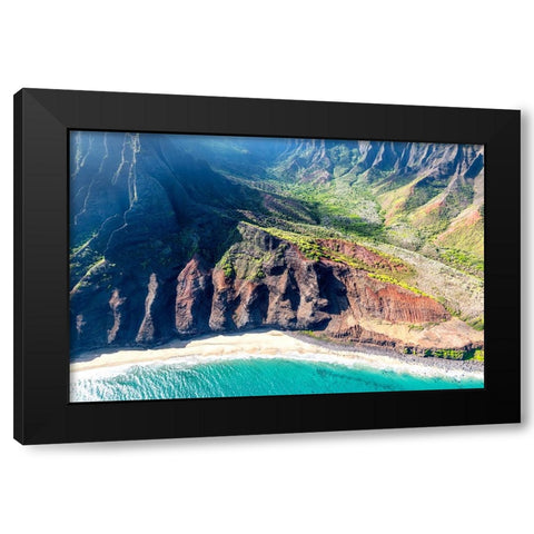 Northshore IV Black Modern Wood Framed Art Print by Head, Danny