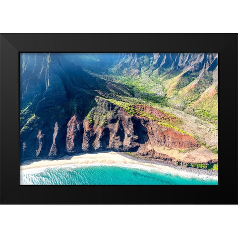 Northshore IV Black Modern Wood Framed Art Print by Head, Danny