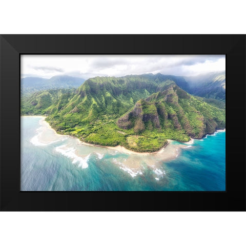 Kee View Black Modern Wood Framed Art Print by Head, Danny