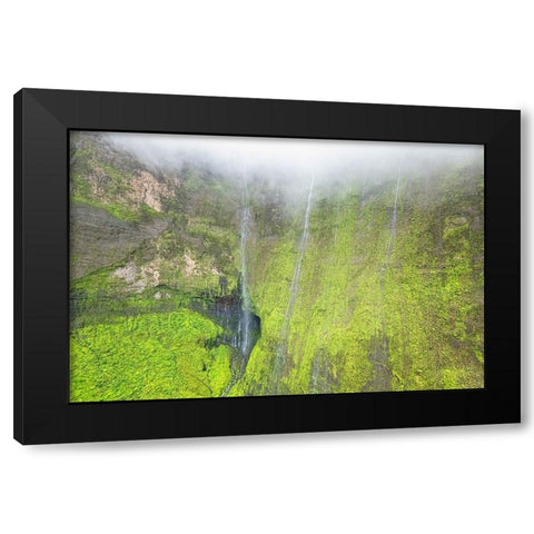 Water Ribbons III Black Modern Wood Framed Art Print with Double Matting by Head, Danny