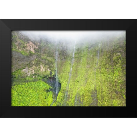 Water Ribbons III Black Modern Wood Framed Art Print by Head, Danny