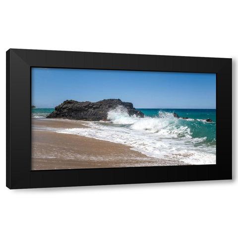 Breaking Surf III Black Modern Wood Framed Art Print by Head, Danny