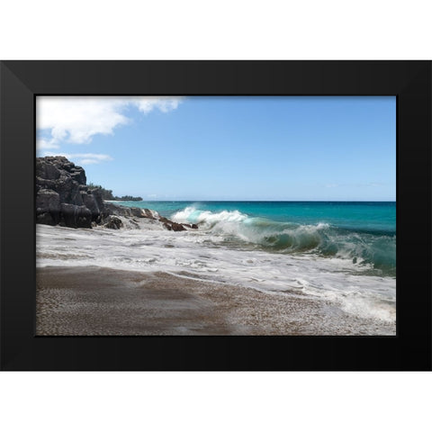 Breaking Surf VI Black Modern Wood Framed Art Print by Head, Danny