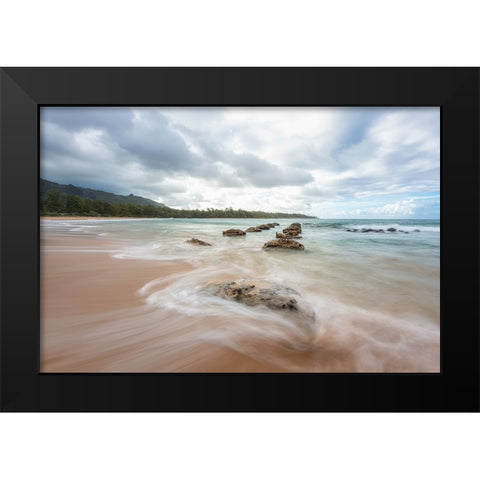 Anahola I Black Modern Wood Framed Art Print by Head, Danny