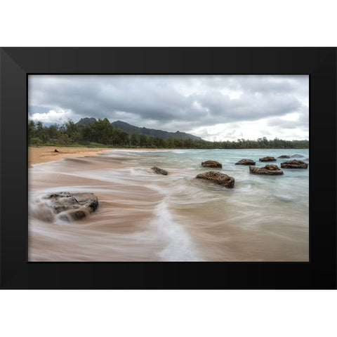 Anahola II Black Modern Wood Framed Art Print by Head, Danny