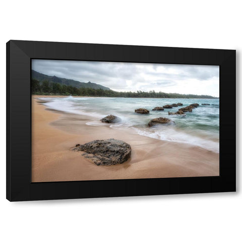 Anahola III Black Modern Wood Framed Art Print by Head, Danny