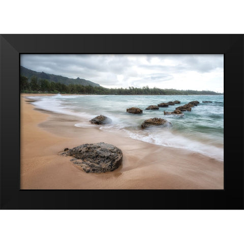 Anahola III Black Modern Wood Framed Art Print by Head, Danny