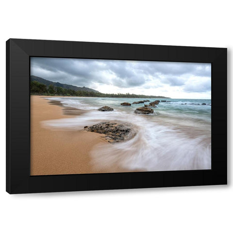 Anahola IV Black Modern Wood Framed Art Print by Head, Danny