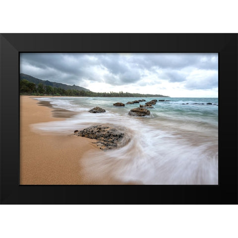 Anahola IV Black Modern Wood Framed Art Print by Head, Danny