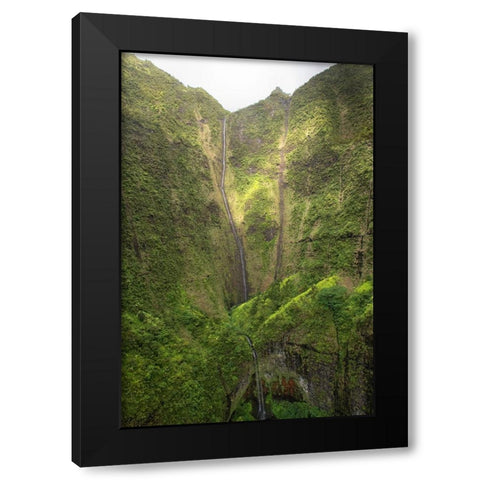 Crater Wall I Black Modern Wood Framed Art Print by Head, Danny