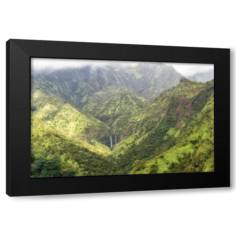 Tropical Valley Black Modern Wood Framed Art Print by Head, Danny