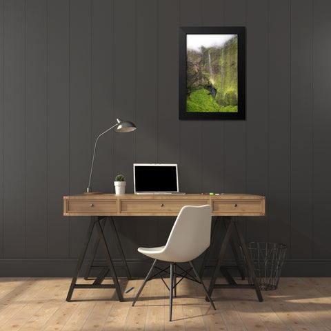 Crater Wall II Black Modern Wood Framed Art Print by Head, Danny