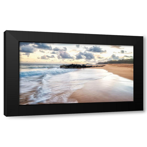 Secret Beach IV Black Modern Wood Framed Art Print by Head, Danny