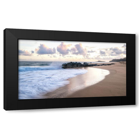 Secret Beach V Black Modern Wood Framed Art Print by Head, Danny