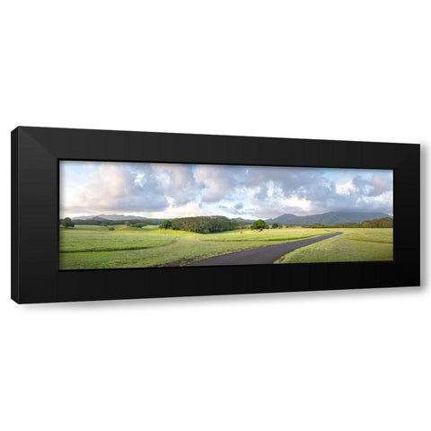 Jarassic Ranch Pano Black Modern Wood Framed Art Print with Double Matting by Head, Danny