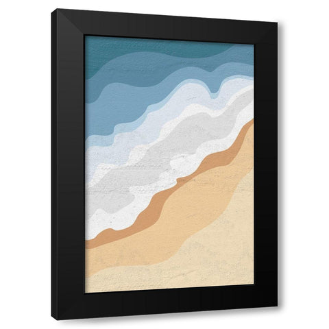The Sea Black Modern Wood Framed Art Print by Aesthete