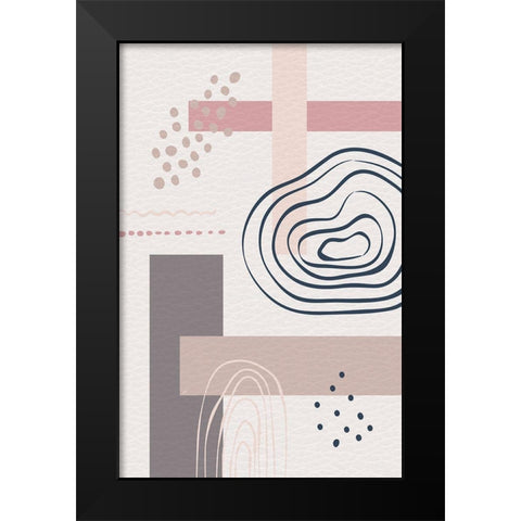 Tokyo One Black Modern Wood Framed Art Print by Aesthete