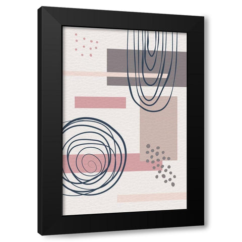 Tokyo Two Black Modern Wood Framed Art Print with Double Matting by Aesthete