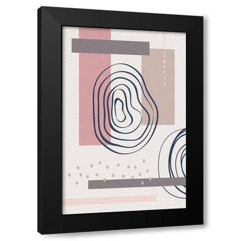Tokyo Three Black Modern Wood Framed Art Print with Double Matting by Aesthete