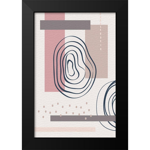 Tokyo Three Black Modern Wood Framed Art Print by Aesthete