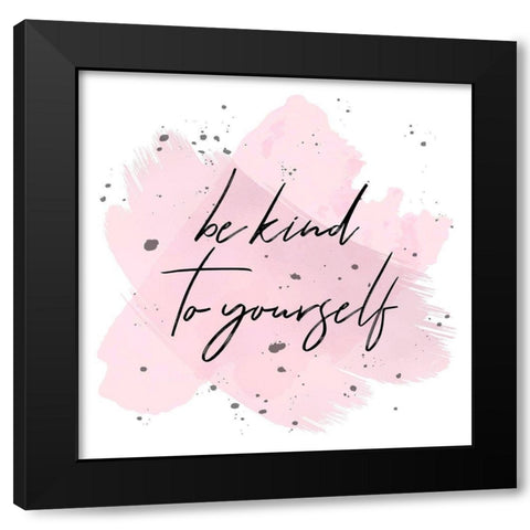 Kind Black Modern Wood Framed Art Print with Double Matting by Aesthete