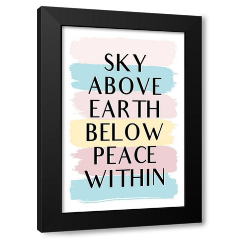 Sky Above Black Modern Wood Framed Art Print by Aesthete