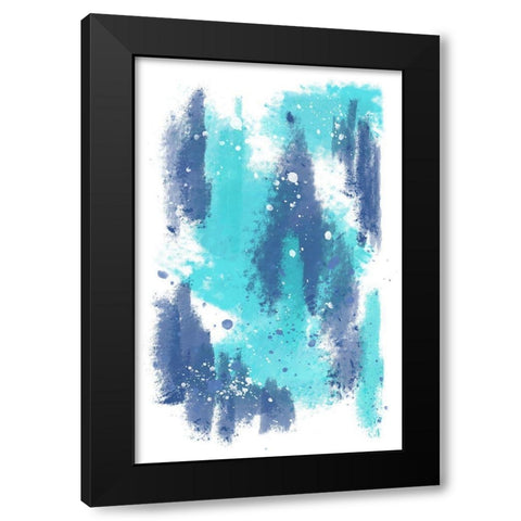 Underwater Black Modern Wood Framed Art Print with Double Matting by Aesthete