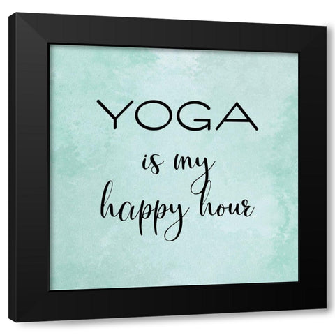 Happy Hour Black Modern Wood Framed Art Print by Aesthete