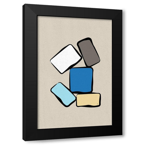 Bricks1 Black Modern Wood Framed Art Print by Aesthete