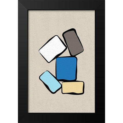Bricks1 Black Modern Wood Framed Art Print by Aesthete