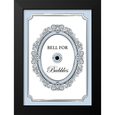 Bell for Bubbles Black Modern Wood Framed Art Print by Aesthete
